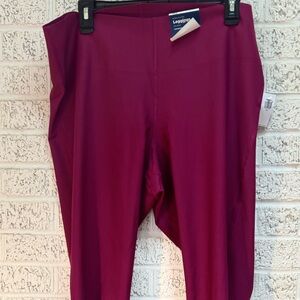 Women’s dark pink powersoft high waisted leggings
